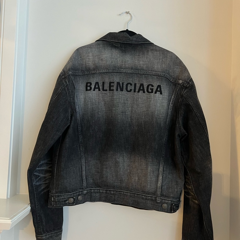 Balenciaga Charcoal Denim Jacket